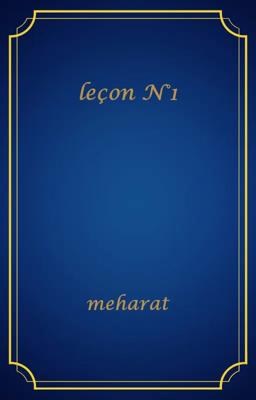 leçon N°1