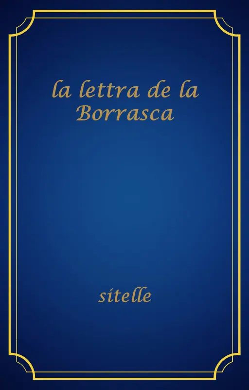 la lettra de la Borrasca