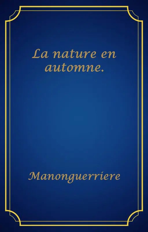 La nature en automne.